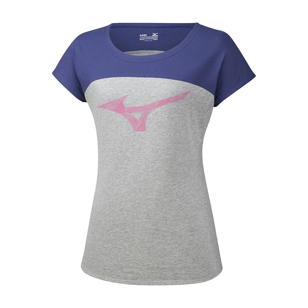 Womens Mizuno Heritage T-Shirts Grey Philippines (RAKXUH530)